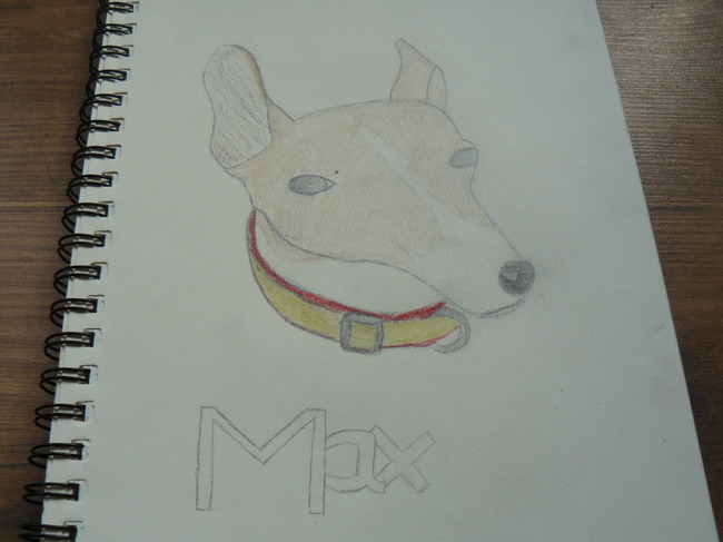 tekening van max ( sabine en mini max ) 