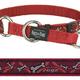 Rogz for dogs beach bum choker bones on red
