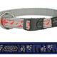 Rogz for dogs beach bum halsband paws on blue