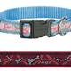 Rogz for dogs scooter halsband bones on red