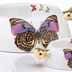 Bellomania voerbak poselein atrium love butterfly/goud Bellomania voerbak poselein atrium love butterfly/goud