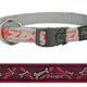 Rogz for dogs beach bum halsband, bones on red