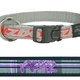 Rogz for dogs beach bum halsband, floral tartan