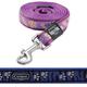 Rogz for dogs beach bum looplijn, paws on blue