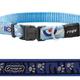 Rogz for dogs jellybean halsband, paws on blue zebra