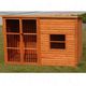 Hondenkennel uit hout model
