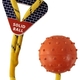 Happy pet tough toys rubber bal aan werptouw Happy pet tough toys rubber bal aan werptouw