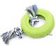 Hondenspeelgoed Rubber Tire met Speeltouw