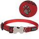Red Dingo hondenhalsband Pawprints