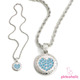 Pinkaholic halsketting hart blue. Pinkaholic halsketting hart blue.