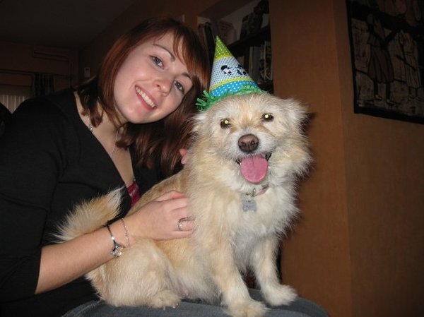 Aïcha op haar 12de verjaardag (vorig jaar)