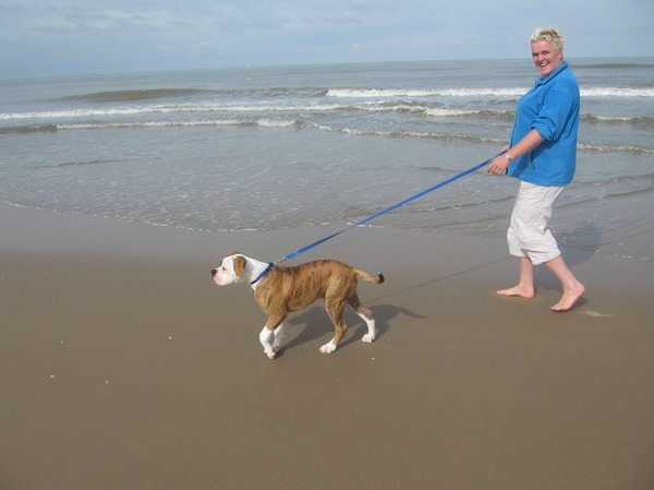 Zand aan mijn voetjes.