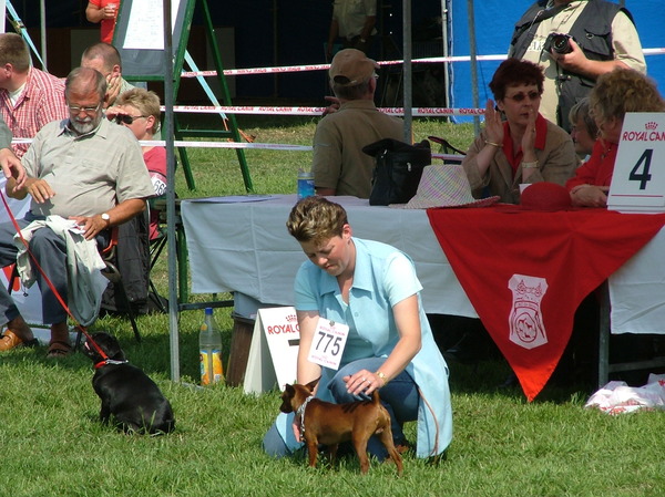 Jolanda en Ozzy samen op een buiten show.