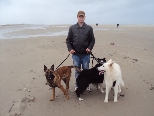 lekker op het strand