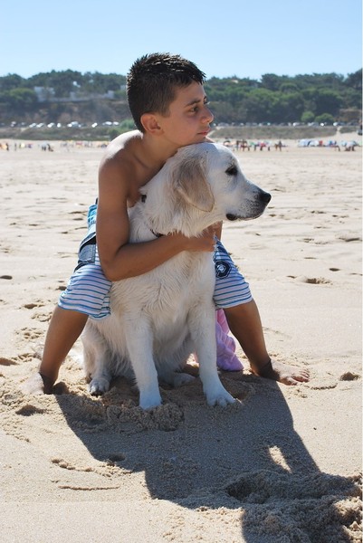 Heerlijk op vakantie met baasje!