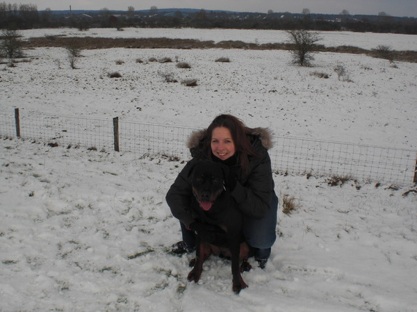 lekker genieten van de sneeuw