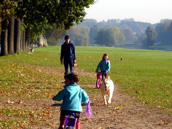 famile uitstap in Tervuren