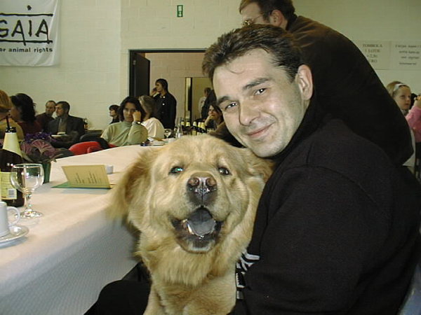 hond en baas bij gaia 