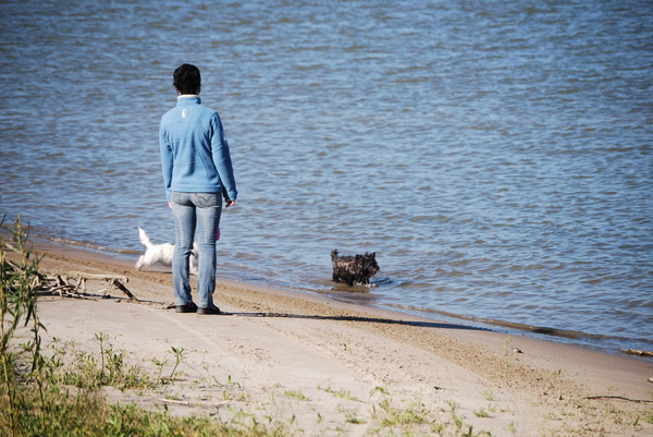 Samen aan het water.