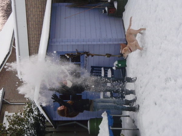 Sneeuw gooien