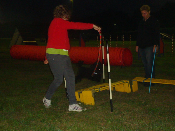 Snoopy toen ze net op de agility club zat