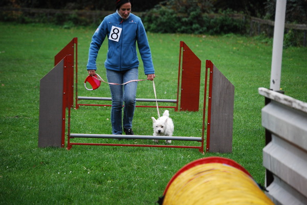 Amy aan het springen.