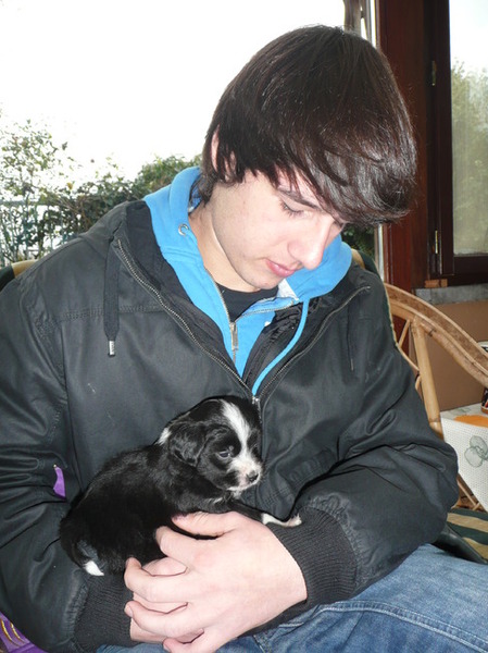 liefde is....voor het eerst bij het nieuwe baasje zitten