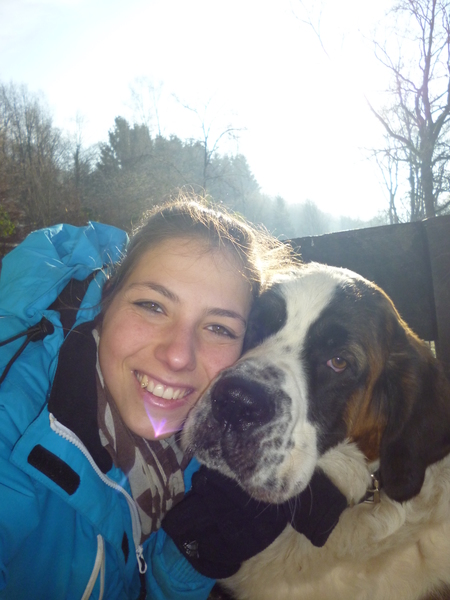 Luna en ik in frankrijk knuffelen :)