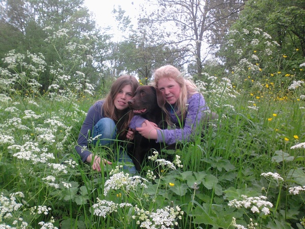 Met Cayo tussen de bloemetjes