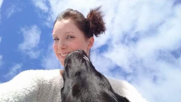 Zon, wolken, kus, blij!