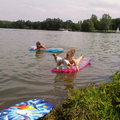 zwemmen met fiefie in de maas!