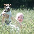 Wandelen op de hei, Spikey verdween in het hoge gras!!