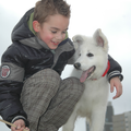 Quinten en Zaros op het strand van Scheveningen