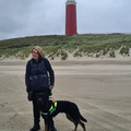 rondtrekken op texel met hond 