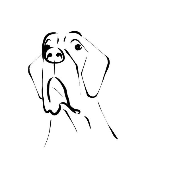 duitse dog op de computer gemaakt