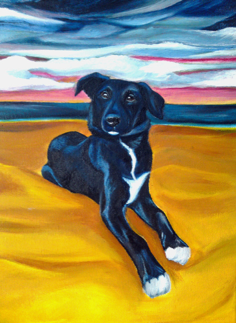 Acrylverf Schilderij van Joey.
Sophia Vos, Katwijk.

Meer portretten op http://www.uwhuisdierportret.nl