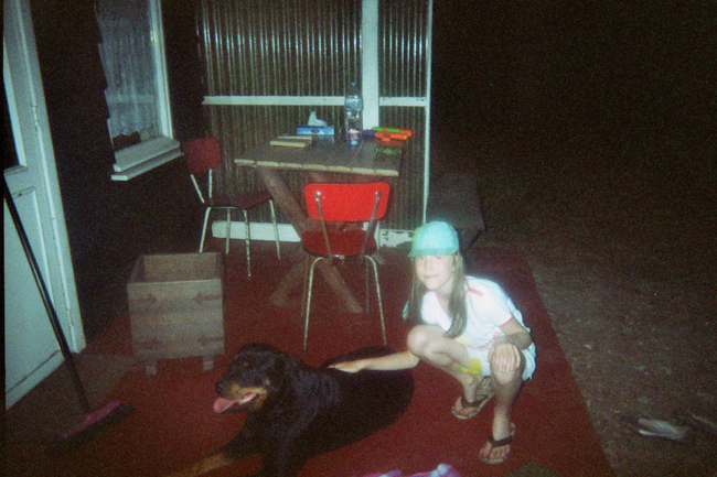 Mijn dochter Angelica met mijn Rottweiler Diane.