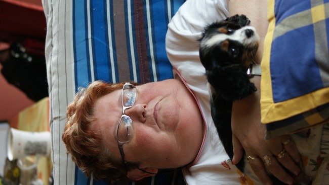 Dit is mijn vrouwke en van slapen gesproken, goe bezig he.