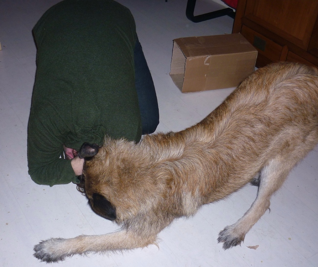 En gelijk naar het hoofd lekker kanbbelen natuurlijk