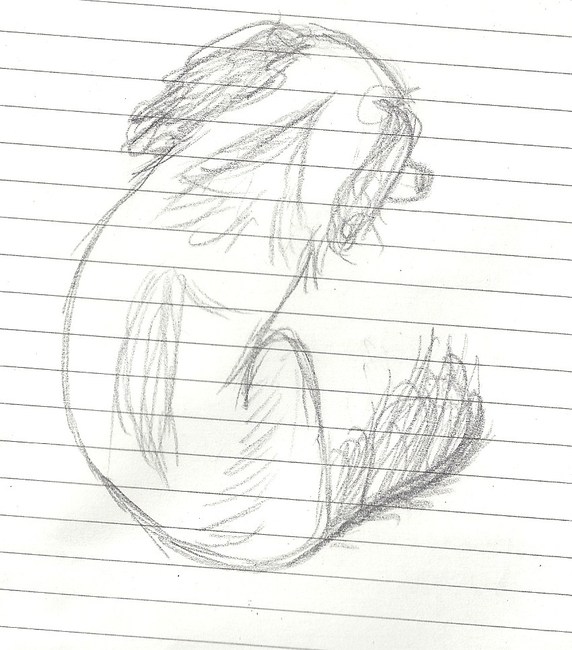 schets renske op schoot