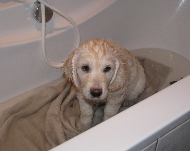 eerste keer in bad