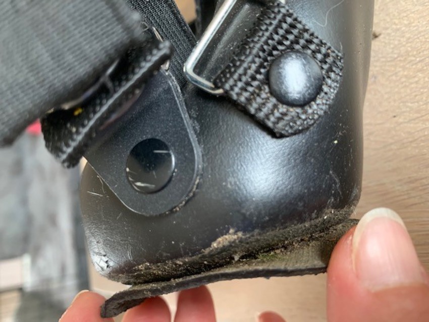 de brace gaat al na 2 dagen kapot. Terugsturen voor de reparatie