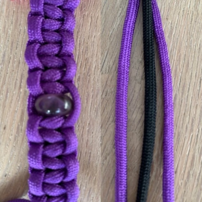 Bandje met natuursteen - Amethist
Amethist voor balans, kalmte en gehoorzaamheid