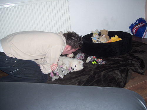 Baasje & Onze Kleine meid toen we haar net Hadden