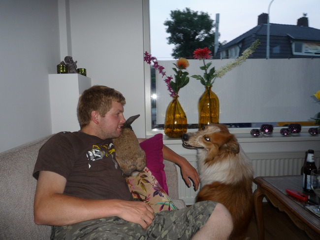 Iris: En dit zijn al mijn mannen bij elkaar!