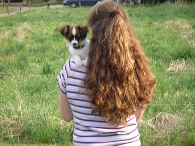 Toen had mijn vrouwtje nog lang haar.