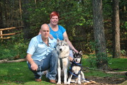 honden foto van theo  en martina 