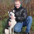 honden foto van laika de gekke husky en baasje