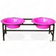 Platinum pets modern diner dubbele voerbak bubblegum pink